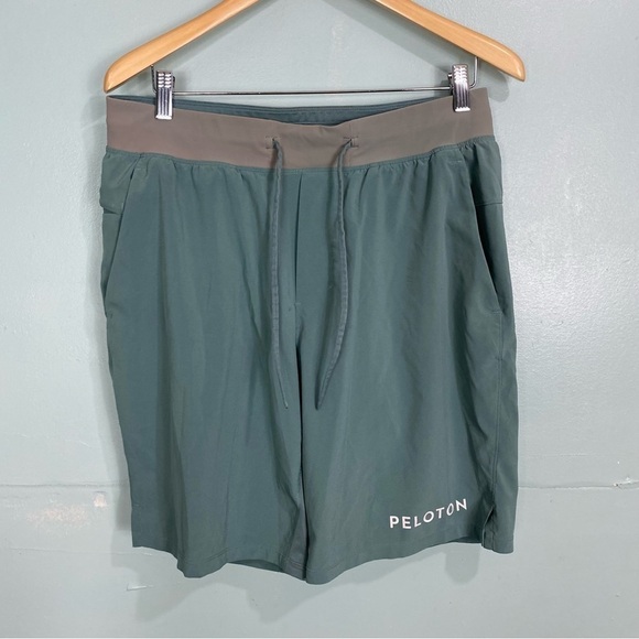 Lululemon THE Short Green Peloton Lined 9” M7AL9S Sz L - Picture 1 of 8